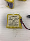 Panasonic BR-2/3AGCT4A Fanuc Lithium Battery with Plug 6 Volt - Lot of 3