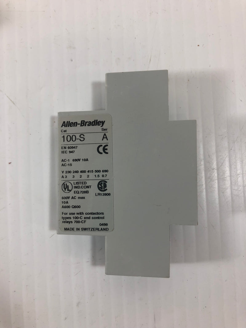 Allen-Bradley 100-SA11 Series A Side Mount Auxiliary Contact Block