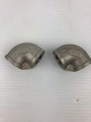 Metal Elbow Fittings 316-3/4 150 (Lot of 2)