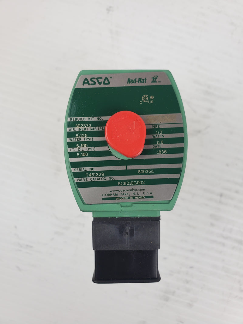ASCO Red-Hat II SC8210G002 Solenoid Valve 302373 8003G1
