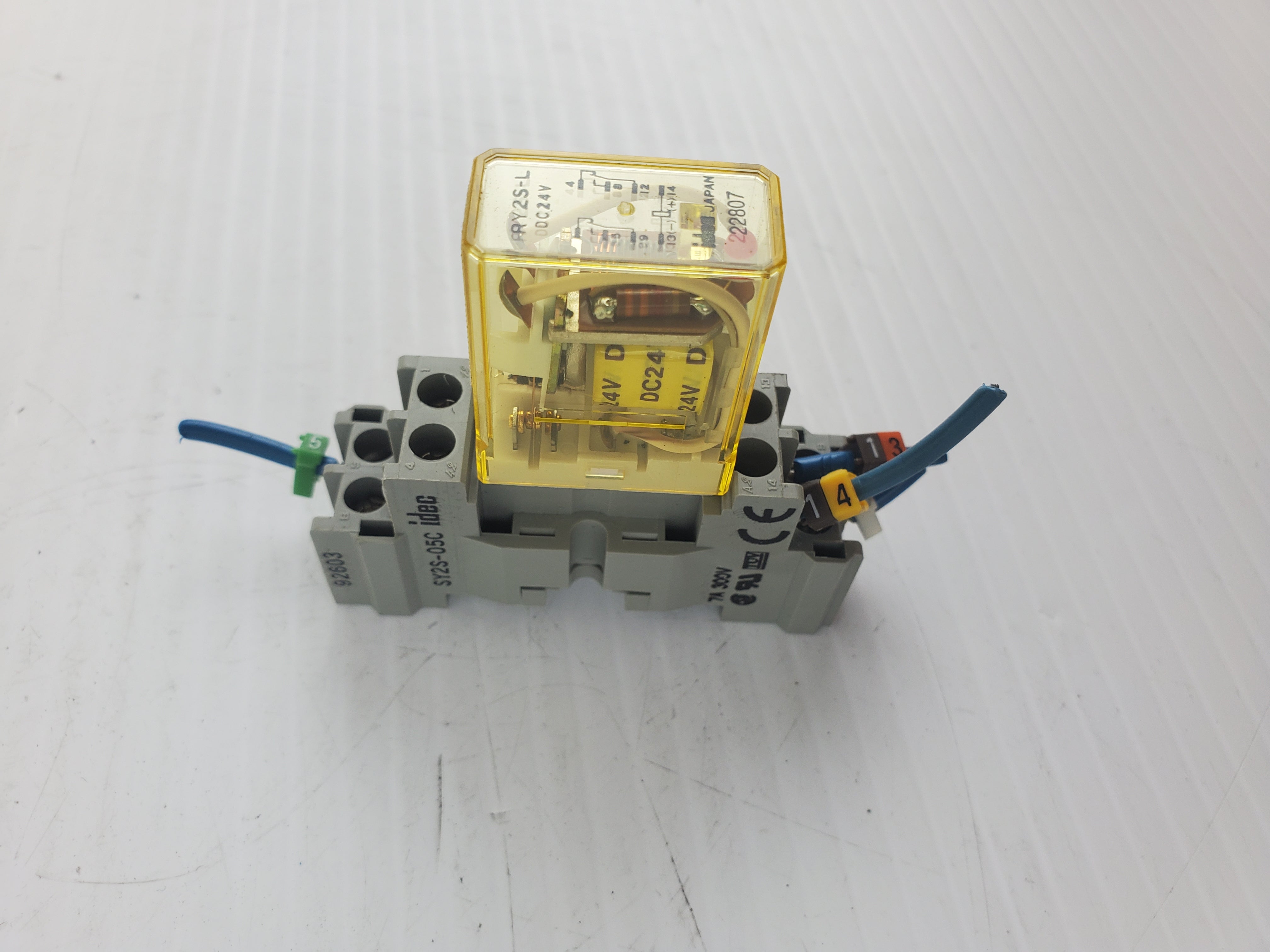 Releco ADC24V Relay With Base - IDEC RY2S-L Relay With Base - Lot of 3 Relays