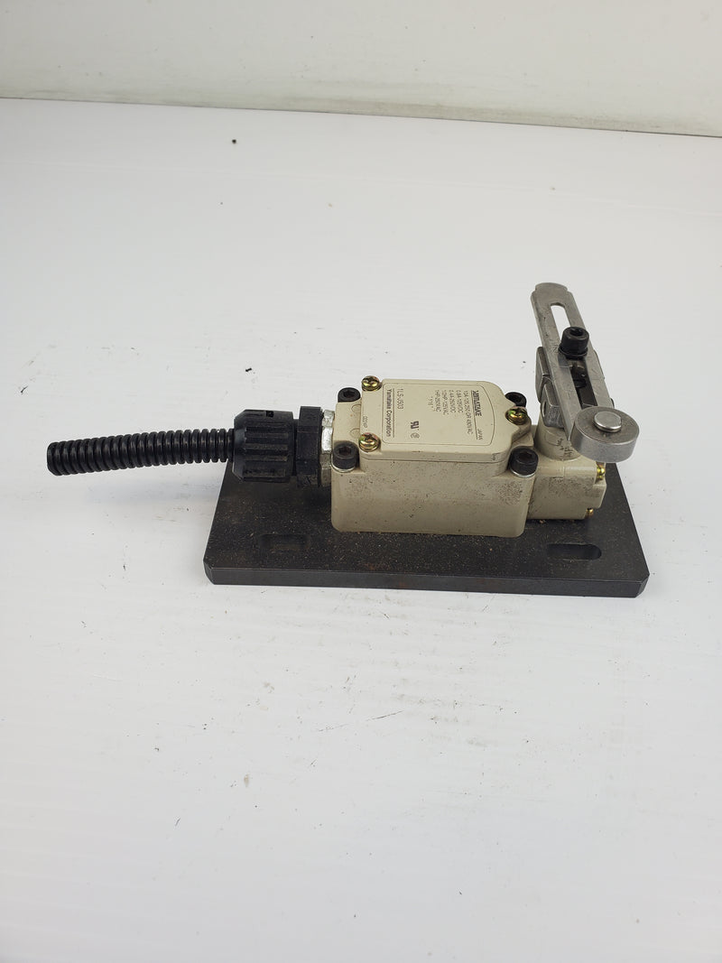 Yamatake Corp. 1LS-J503 Limit Switch - Mounted On Bracket