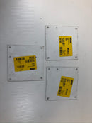 Lot of 3 - Hoffman A6P6 Backplane Panel White Metal 54760