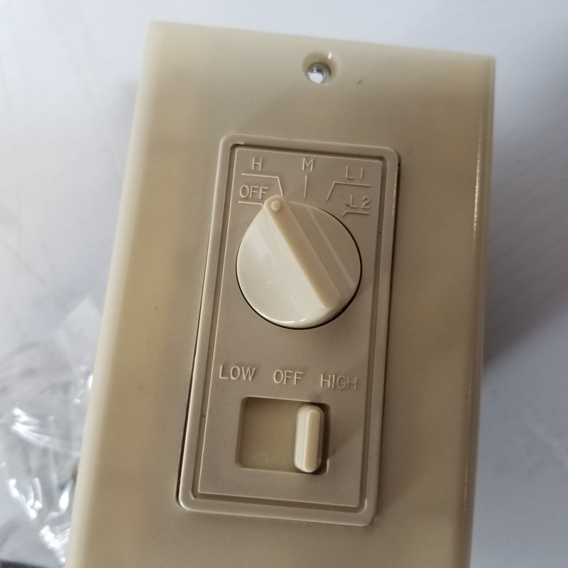 Leviton 6620-DI Single Pole Fan / Light Dimmer Ivory