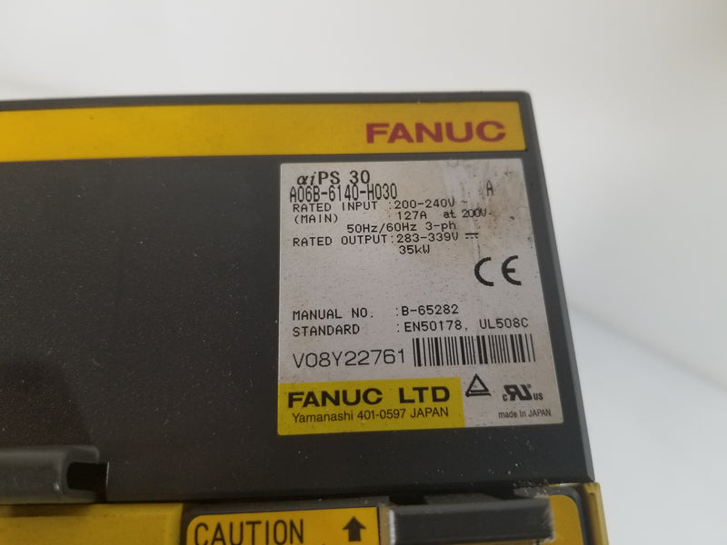 Fanuc A06B-6140-H030 Servo Amplifier AIPS 30