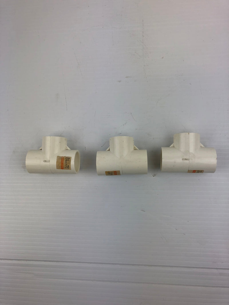 Genova 31407 Fitting 3/4" White PVC1 SCH40 (Lot of 3)