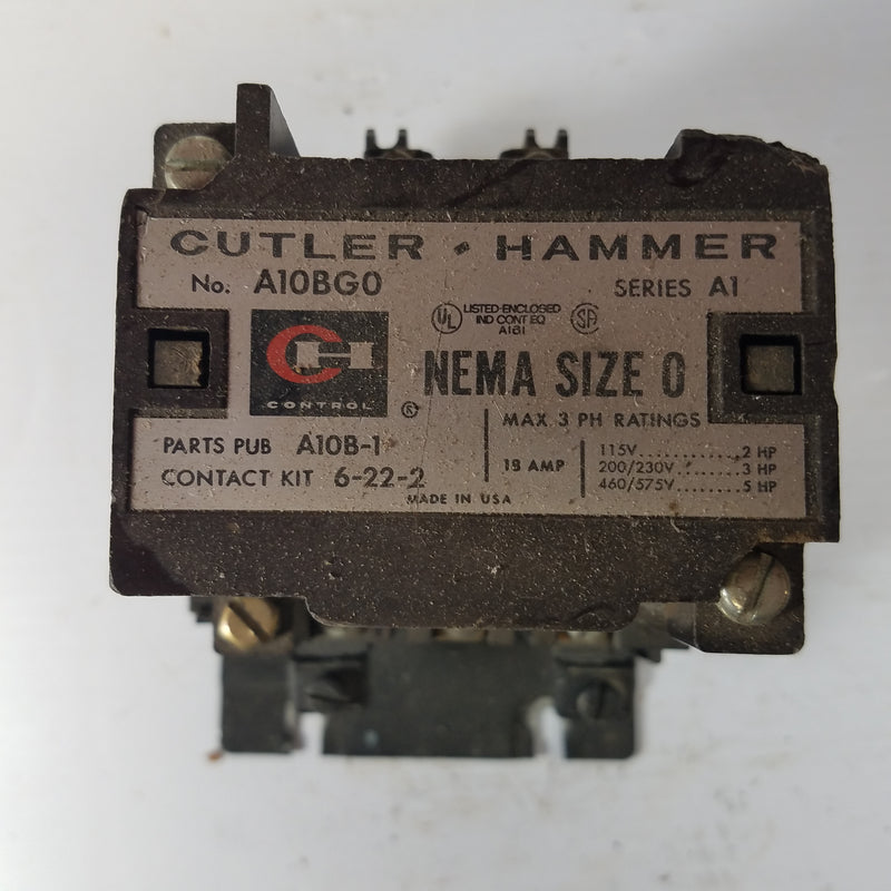 Cutler-Hammer A10BG0 Size 0 Motor Starter