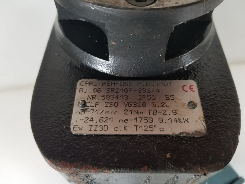 SEW Eurodrive DRS71S4FG 1/2HP Motor with SR210F-63S/4