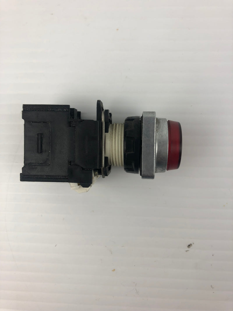 Square D 9011 DFSN Push Button Switch Red