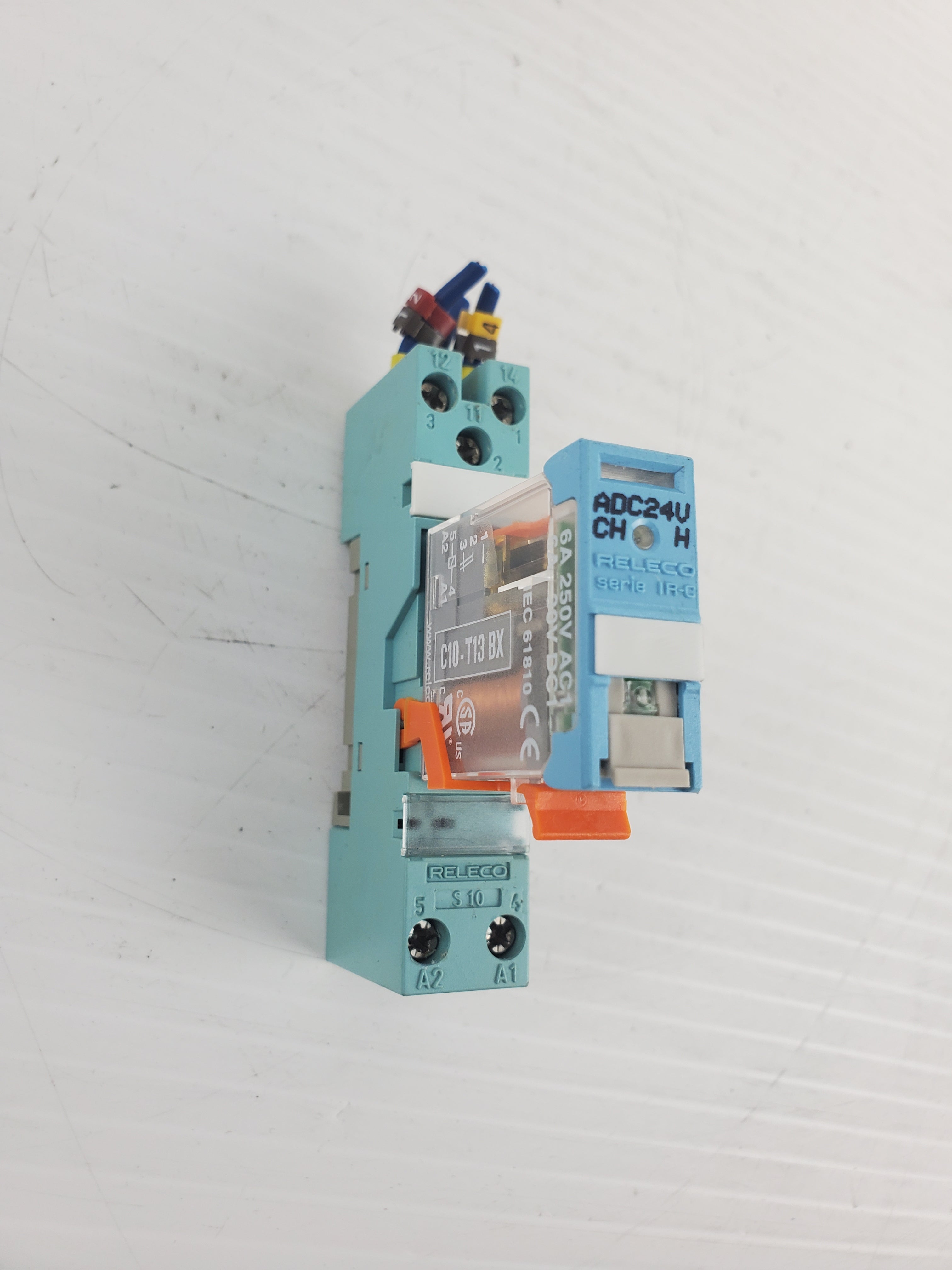 Releco ADC24V Relay With Base - IDEC RY2S-L Relay With Base - Lot of 3 Relays