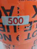 Uline S-601 Neon Orange DO NOT DOUBLE STACK 500 Labels - Lot of 2 Rolls