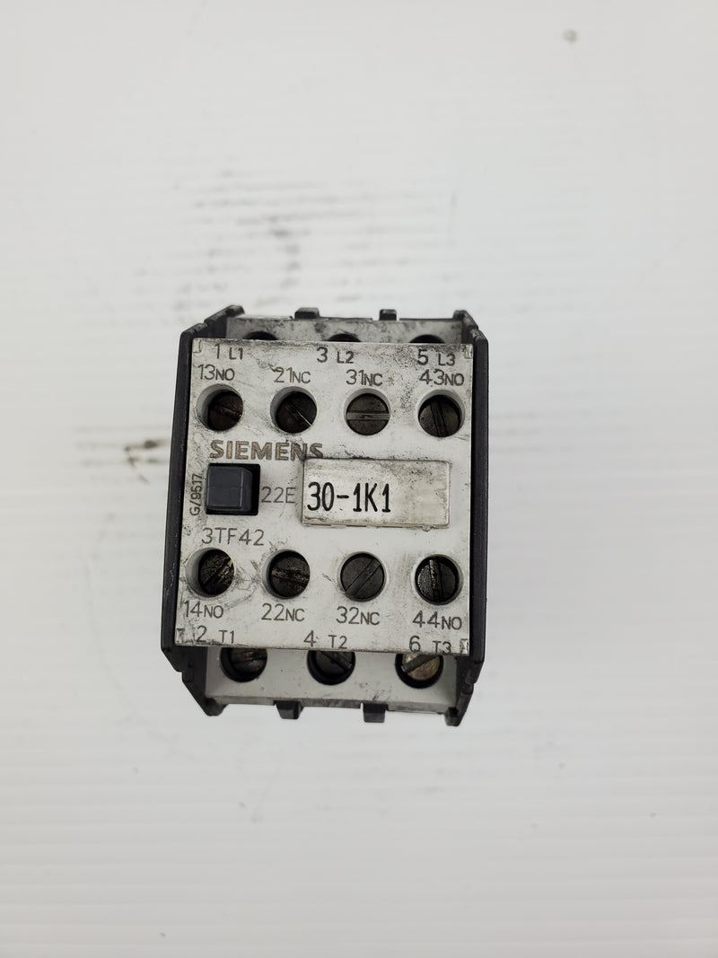 Siemens 3TF4222-0B Contactor 3TF42220B 2S+2O/2N0+2NC G/9517