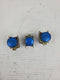 Telemecanique ZBV-6 Blue Indicator Lights With Manuel Mounting ( Lot of 3)