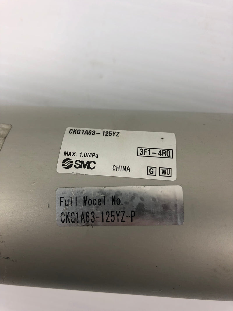 SMC CKG1A63-125YZ Pneumatic Cylinder 3F1-4RQ Max 1.0MPa