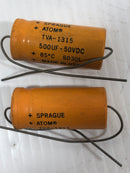 Sprague Atom TVA-1315 Axial Capacitor Lot of 2