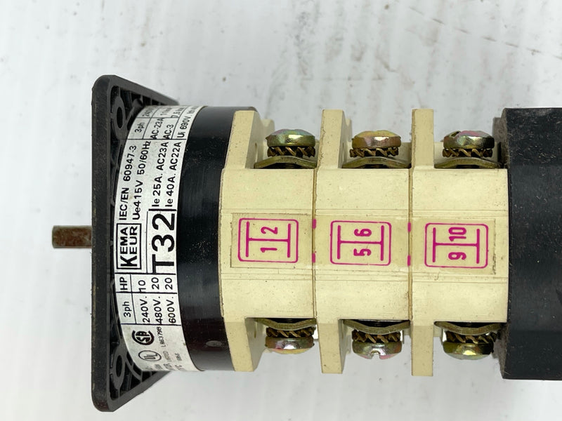 Electroswitch Corp. KW-32 2203C6 9813 32A 600V KemaKeur