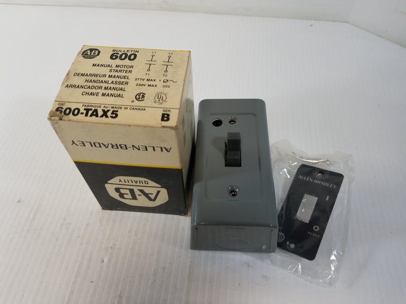 Allen-Bradley 600-TAX5 Manual Motor Starter