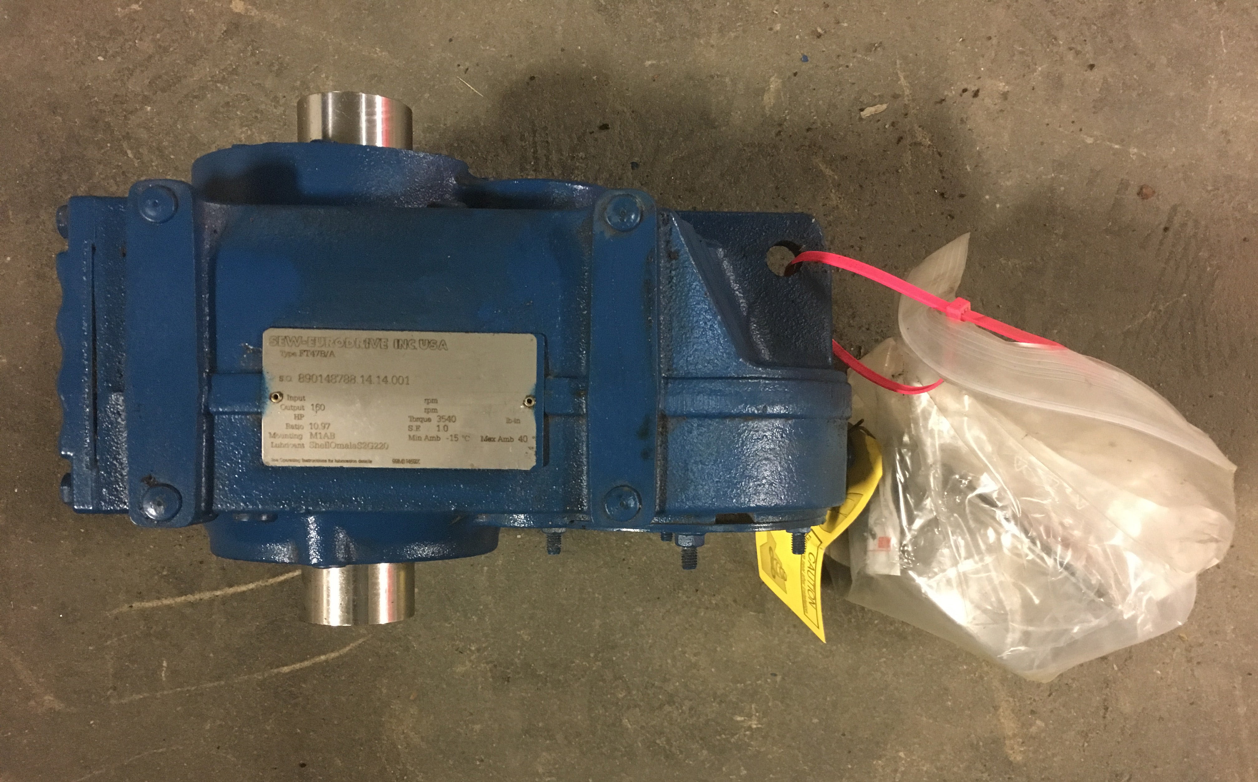 Sew Eurodrive 890148788.14.14.001 Gear Motor Type FT47B/A
