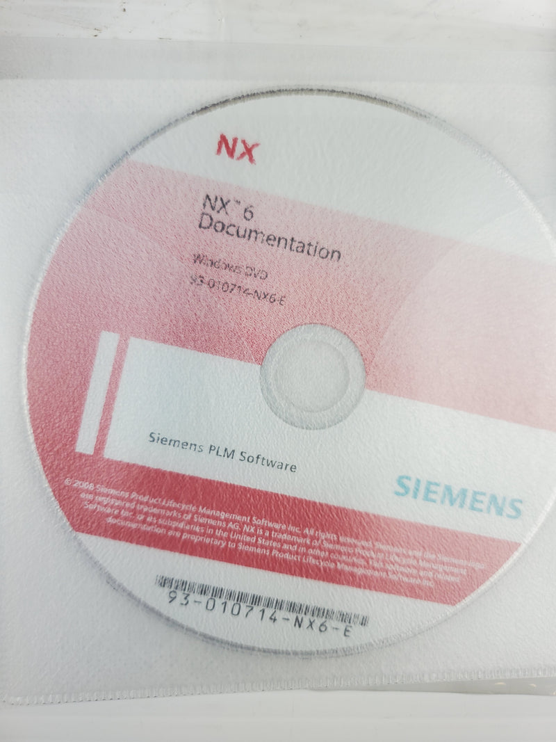 Siemens NX6 Windows 32 Bit Kit PLM Software