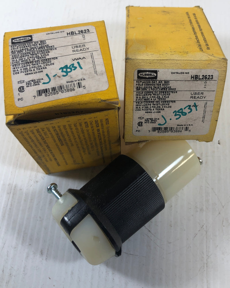 Hubbell Connector Body Twist Lock HBL2623 (Lot of 2)