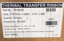 Thermal Transfer Ribbon R510HF 18105235 204360 4.33 x 984 Lot of 2 Rolls