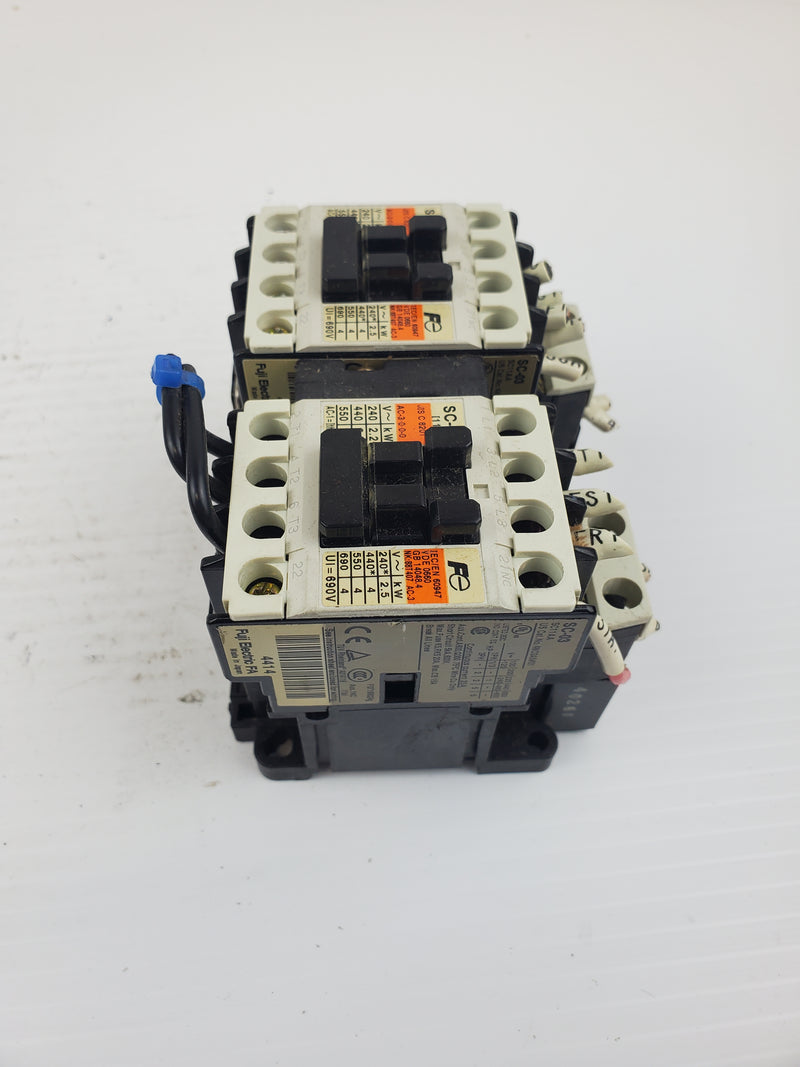 Fuji Electric SC11AA Contactor SC-03 (11) Assembly Unit - (Set of 2)