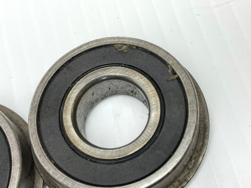 6204-2RSNR Bearing with Snap Ring Lot of 2