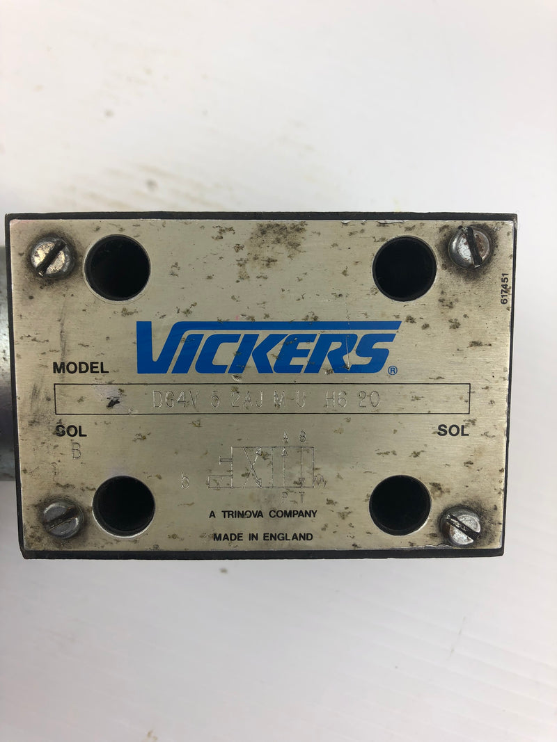Vickers DG4V-5-2AJ-M-U-H6-20 Directional Control Valve 617-471 41/94 24VDC 38W