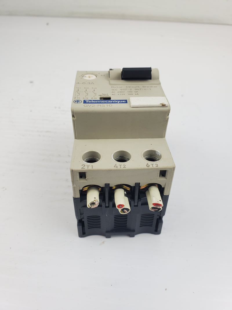 Telemecanique GV2-RS10 Motor Circuit Breaker 4-6.3A