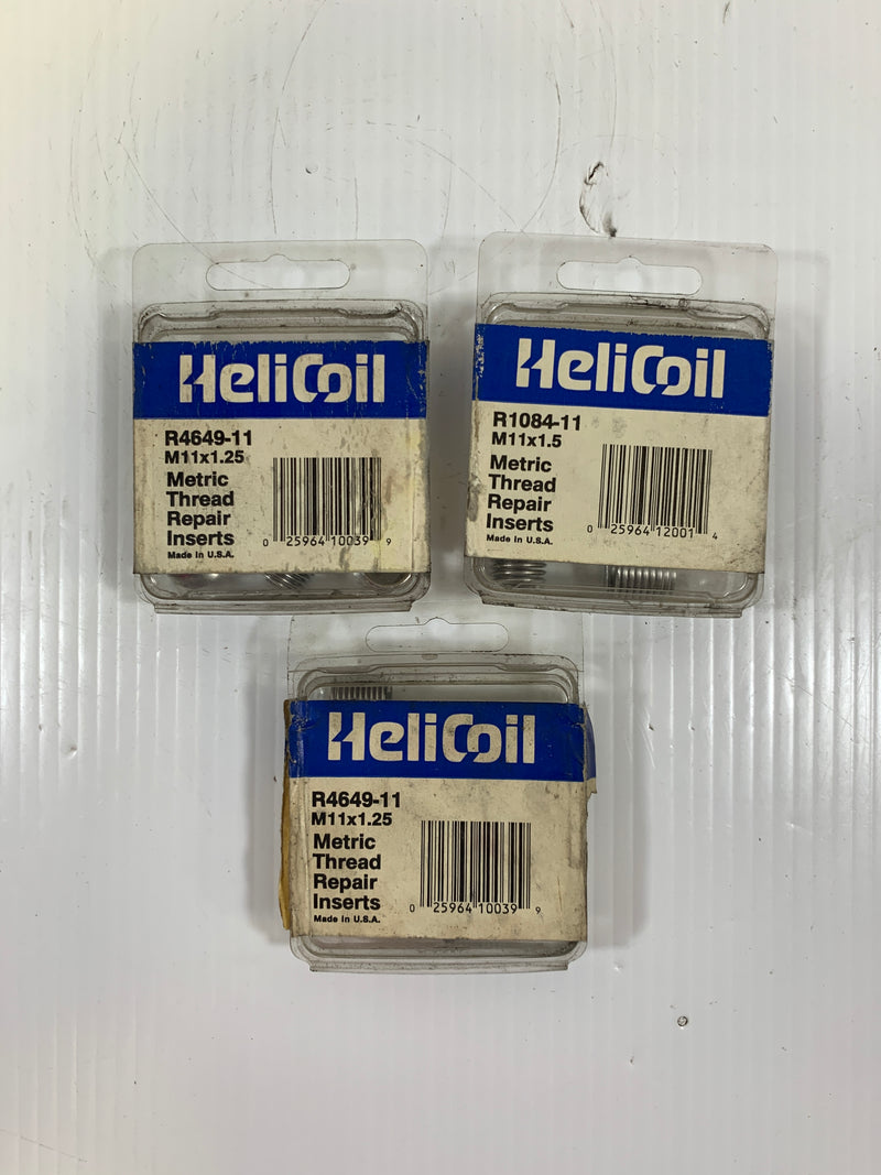 HeliCoil Metric Thread Repair Inserts R1084-11 Lot of 3
