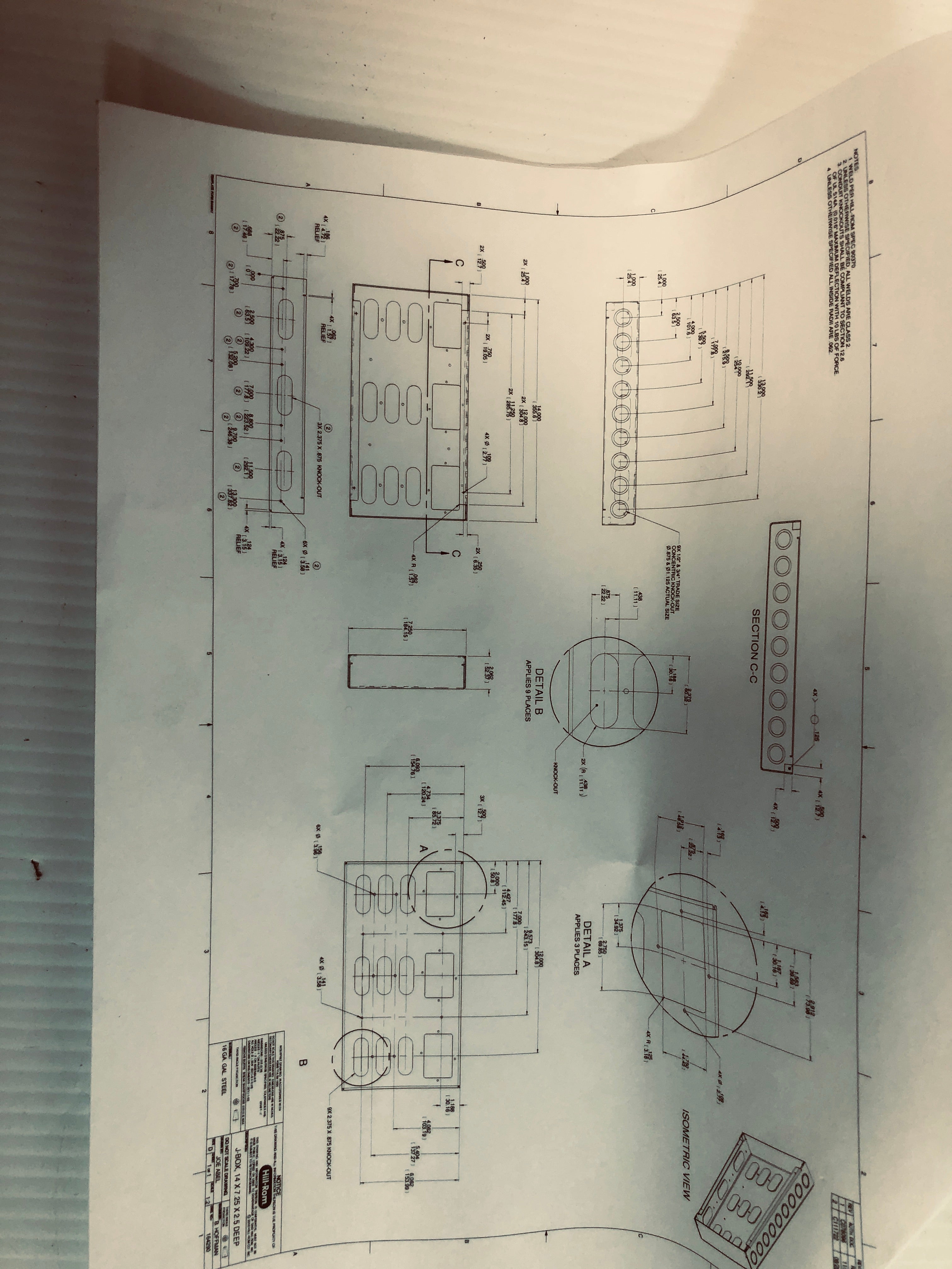 Steel Junction Box 4" x 12-1/2"