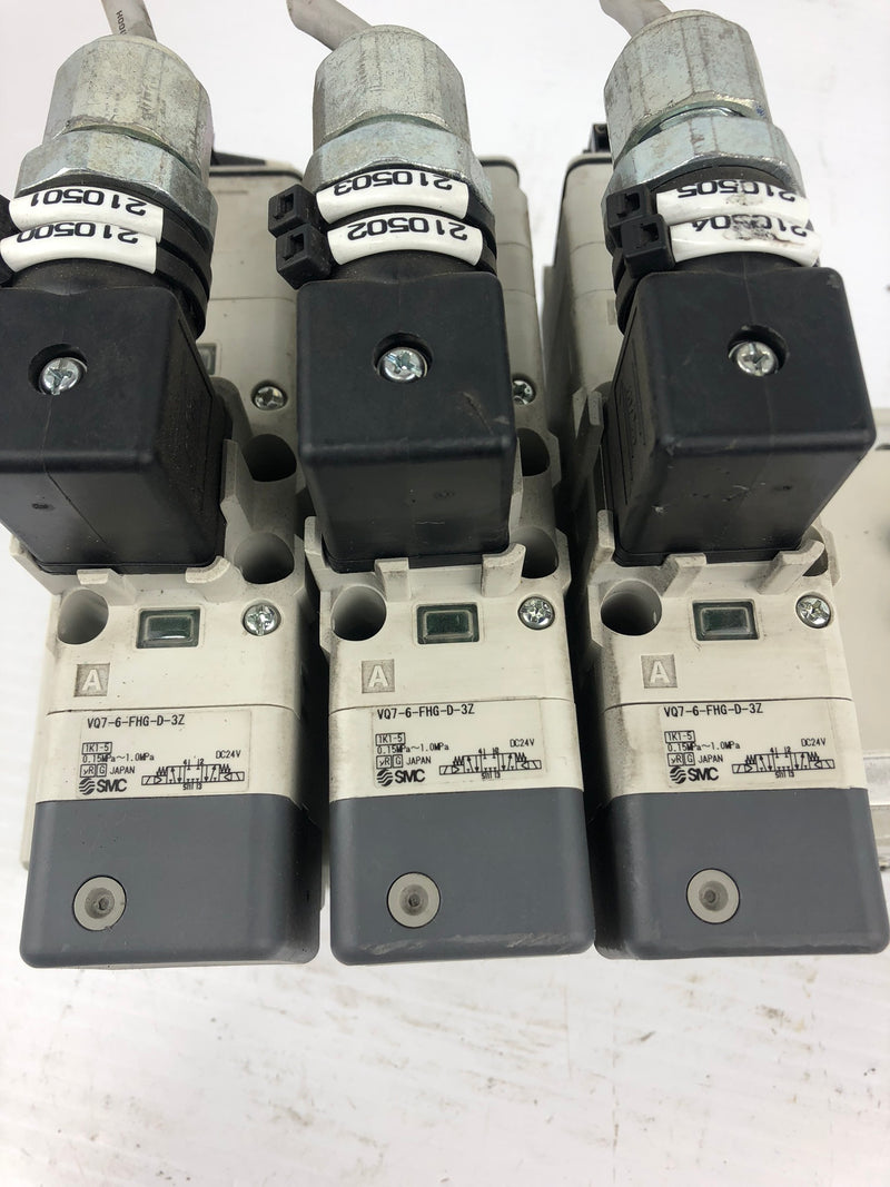 SMC VQ7-6-FHG-D-3Z Solenoid Valve Assembly