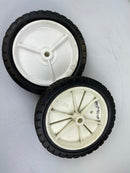 Lawn Mower Replacement Tire 9 Inch Assembly Lot of 2 Plastic Centers