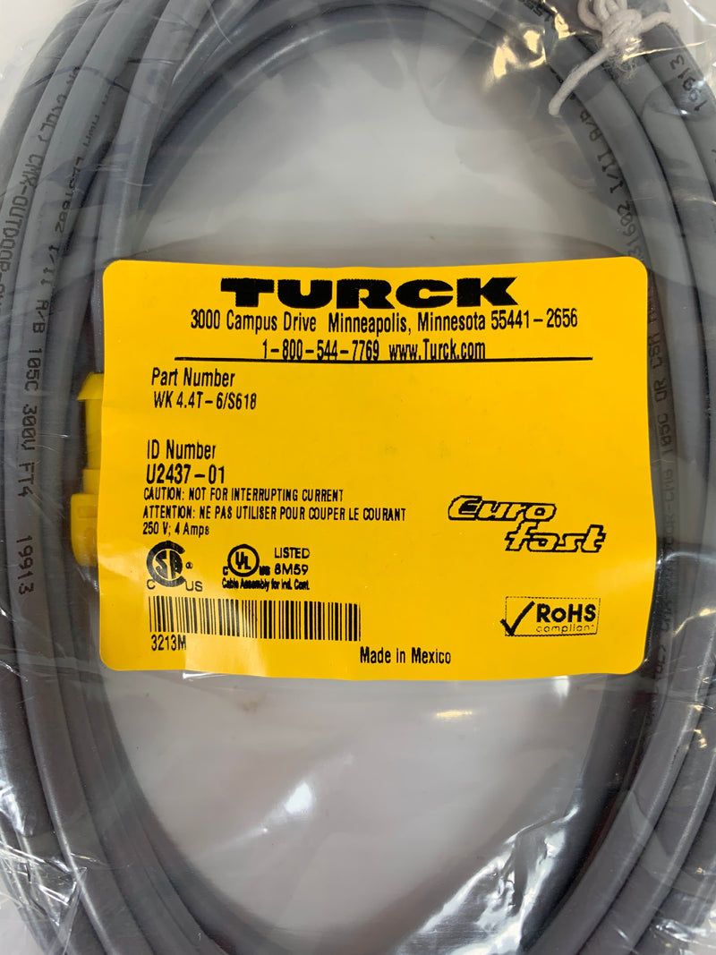 Turck Cordset WK 4.4T-6/S618