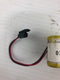 Panasonic BR-2/3AGCT4A Fanuc Lithium Battery with Plug 6 Volt - Lot of 3
