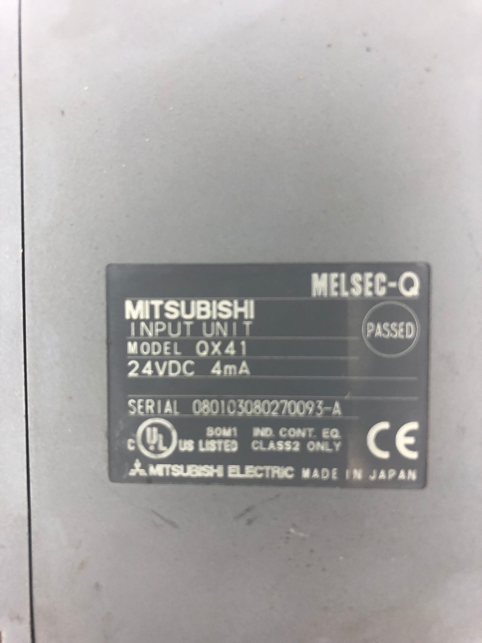Mitsubishi Melsec-Q QX41 Input Unit 24 VDC