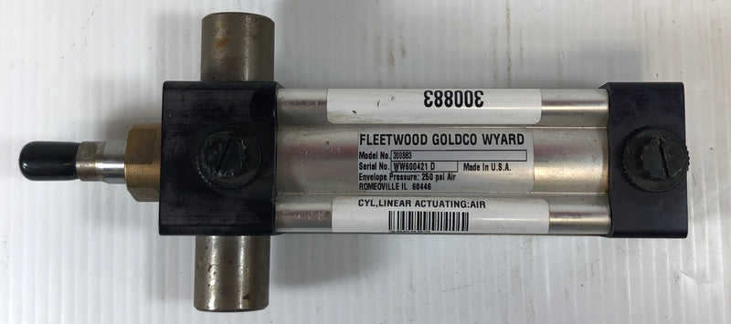 Fleetwood Goldco Wyard Pneumatic Cylinder 300883 250 PSI