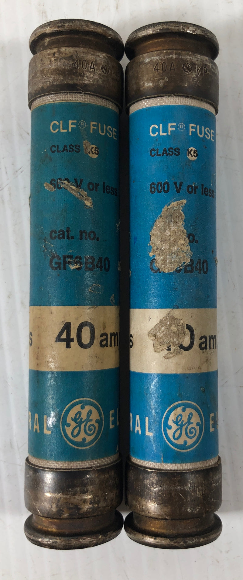 General Electric 40 Amps Lot of 2 CLF Fuses