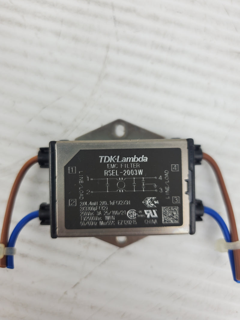 TDK Lambda RSEL-2003W EMC Filter 250VAC 3A 50/60 Hz