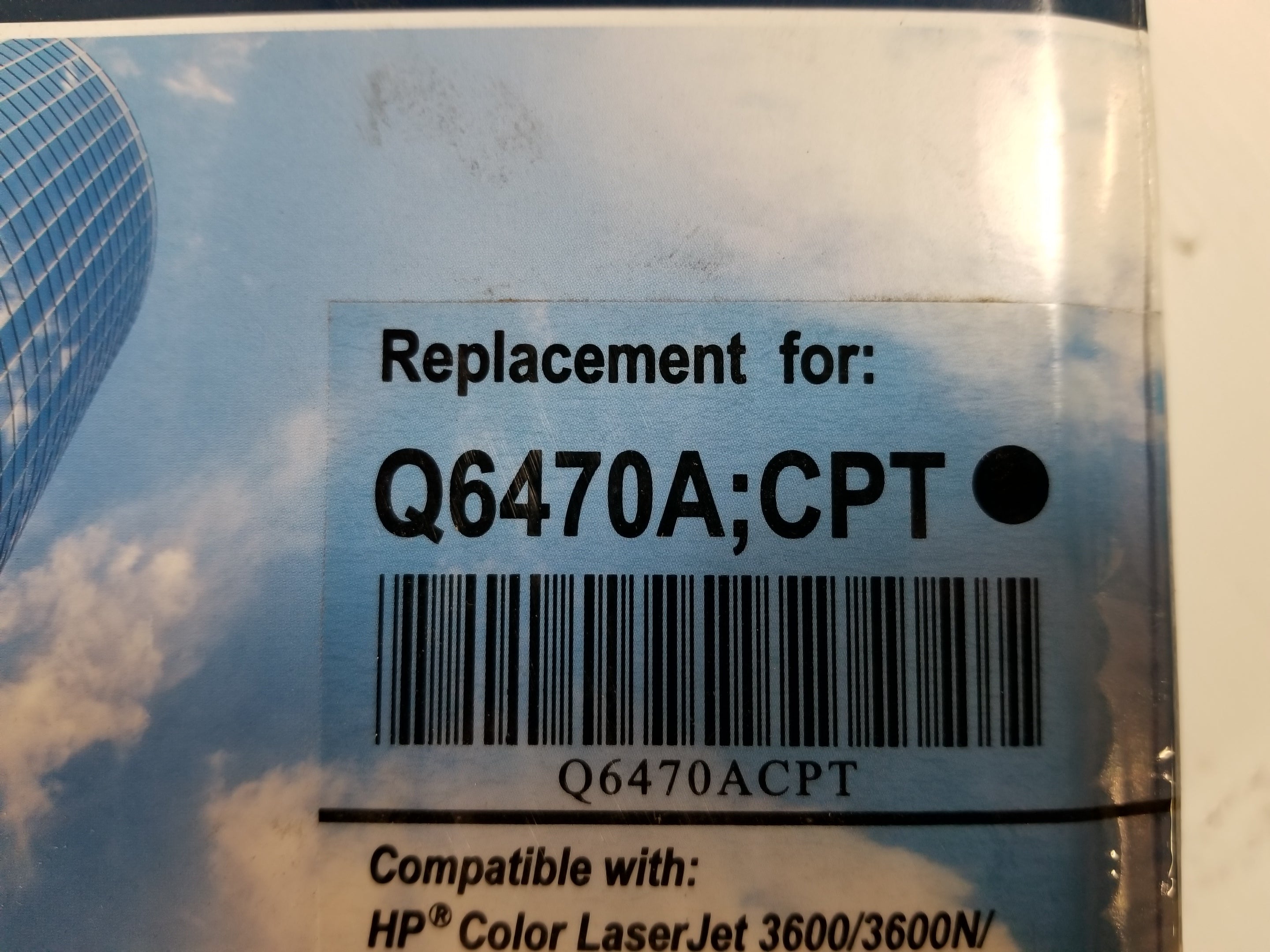Hyperion Q6470ACPT Black Toner Cartridge Q6470A