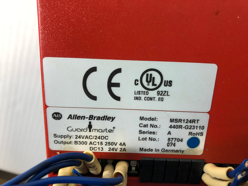 Allen-Bradley 440R-G23110 MSR124RT Guardmaster Safety Relay