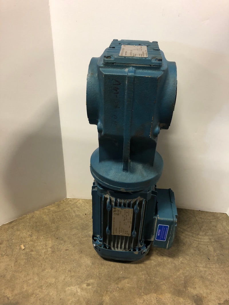 SEW Eurodrive KA47/TDRE80M4 Gear Motor 48.95 Ratio 1.00 HP 1740 RPM