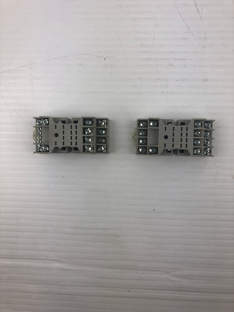 Allen-Bradley 700-HN128 Series B 10A-300V Relay Socket (Lot of 2)