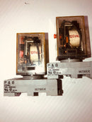 Omron General Purpose Relay (Lot of 2) MK2PN-S with P & B Relay Socket 27E891