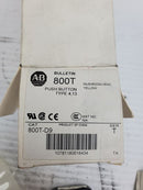 Allen Bradley 800T-D9 Series T Mushroom Head Yellow Push Button Type 4,13