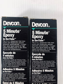 Devcon 5 Minute Epoxy 14250 25ml Lot of 3 out of date