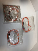 Lot of 3 - Fiber Optic Jumper Cables 810-112-003 ST-ST 62.5 DX 1 Meter