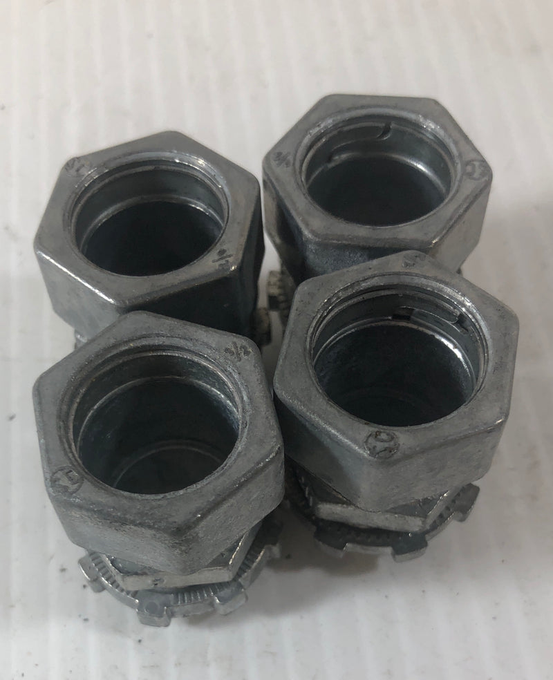 Conduit Compression Threaded Coupler TC-211 1/2" Lot of 4