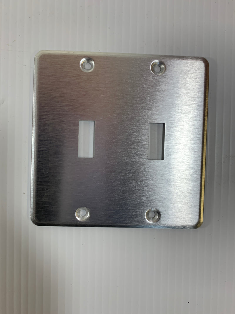 Duplex Light Switch Stainless Steel Cover - Lot of 10