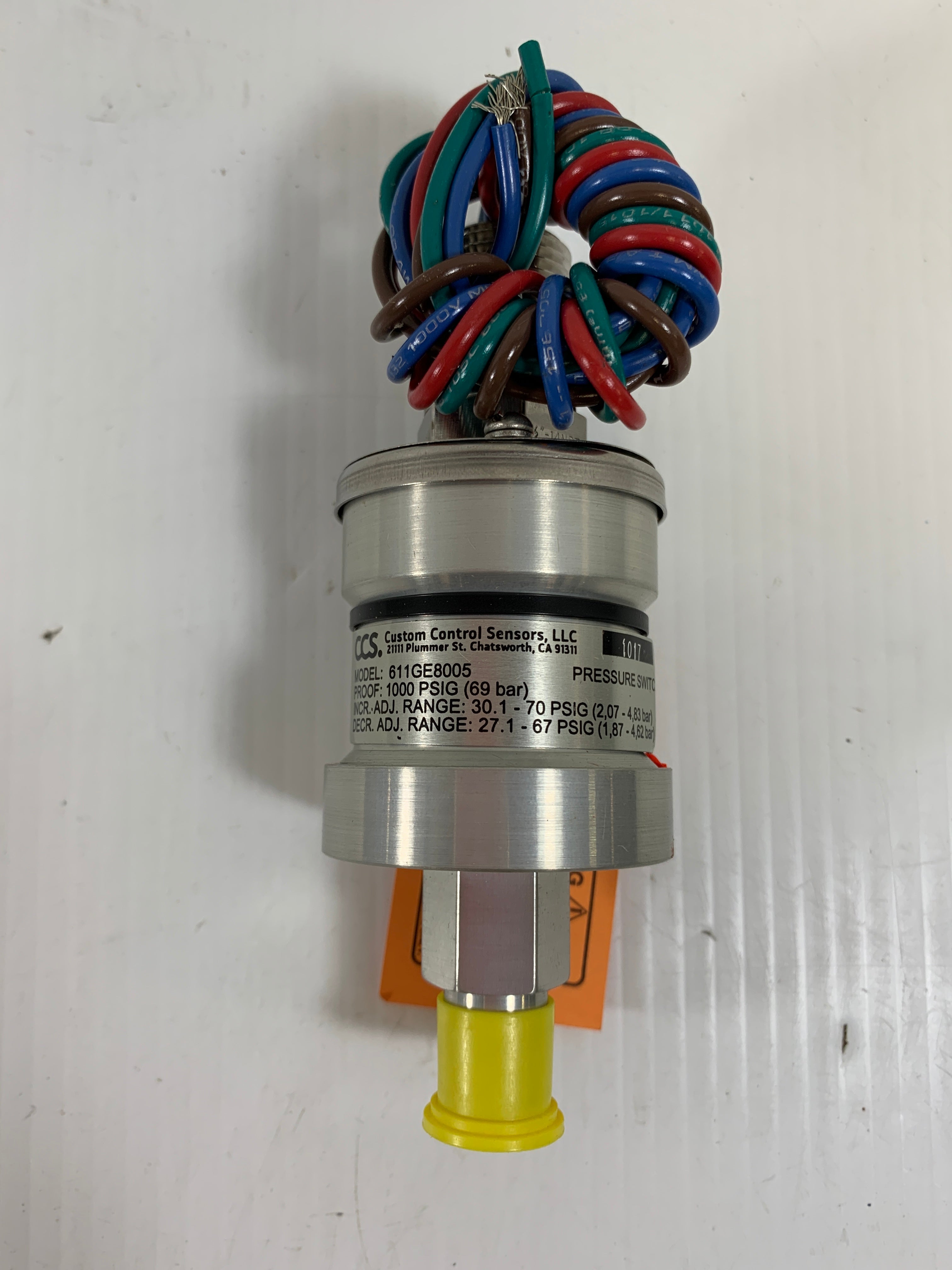 CSS Pressure Switch 611GE8005 1000 PSIG 69 bar